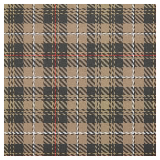 Tela Clan MacKenzie Hunting Brown Tartan Fabric (Retal)