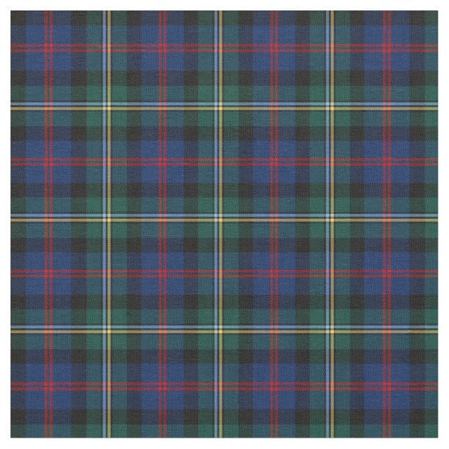 Tela Clan Malcolm Tartan (De cerca)
