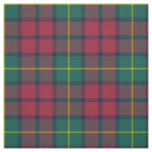 Tela Clan McCarthy Tartan Green y Red Plaid