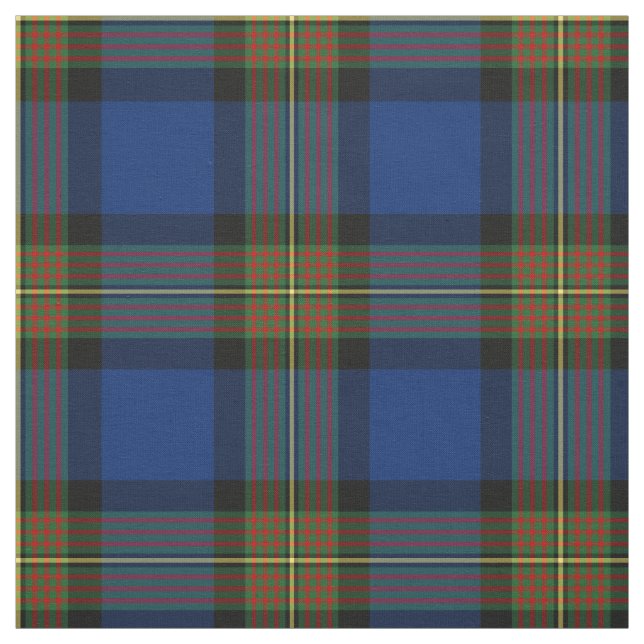 Tela Clan Minnock Tartan Blue Plaid (Retal)