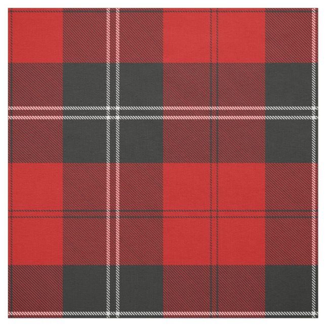 Tela Clan Ramsay Red Tartan (Retal)
