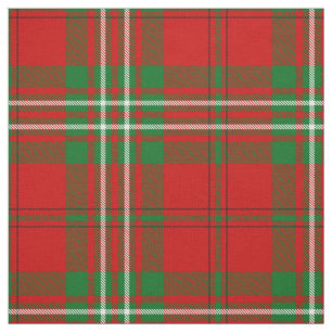 Tela Clan Scott Red Tartan Fabric