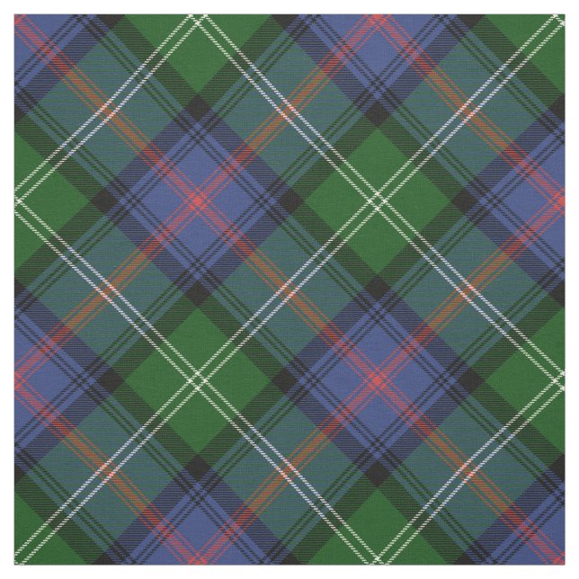 Tela Clan Sutherland Tartán - gran patrón diagonal (Retal)