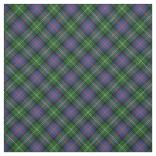 Tela Clan Sutherland Tartán - pequeño patrón diagona