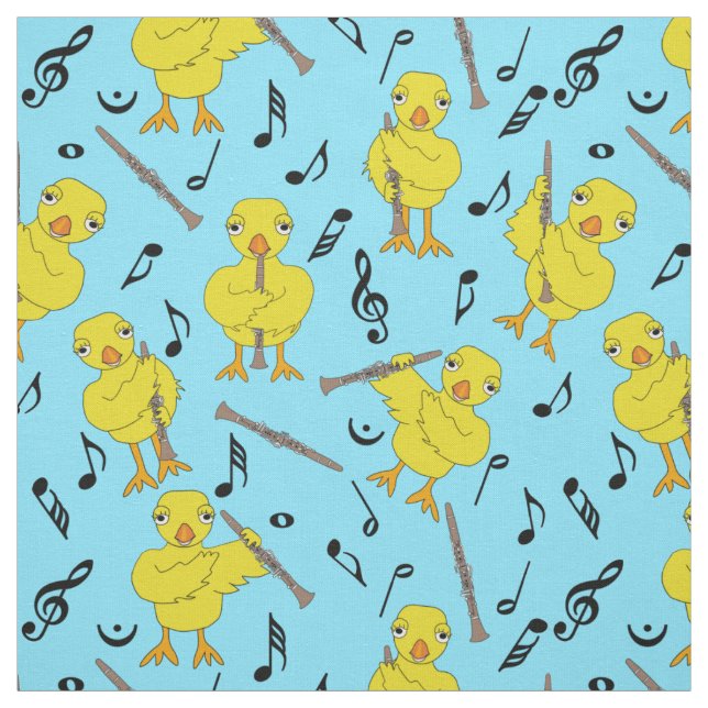 Tela Clarinet Chick Music Notes (Retal)