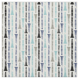 Tela Clarinet Musical Instrumental Banda Orquesta Azul