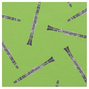 Tela Clarinets Música Musical Decoración Verde
