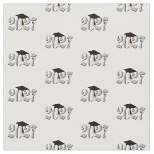 Tela Clase Clásica de Plata Graduación 2027