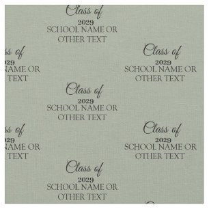 Tela Clase de graduación de año y texto personalizados