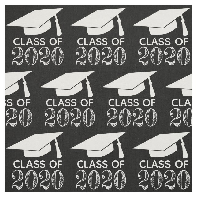 Tela Clase de negro de graduación 2020 (Retal)