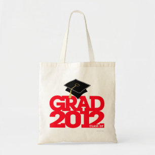 Tela Clase del bolso 2012 del rojo de la graduación