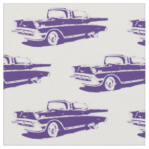 Tela clásica 1957 del coche de Chevrolet