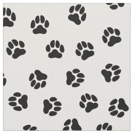 Tela Clásica de Huellas de Patas de Mascotas en Bl
