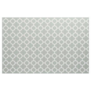 Tela clásica del modelo de Quatrefoil de los gris