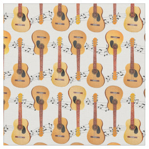 Tela Clásicas Acoustic Guitars Music Notes