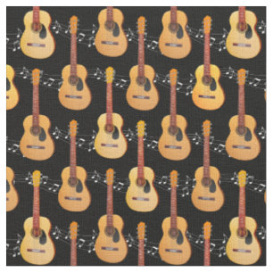 Tela Clásicas Acoustic Guitars Music Notes