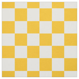 Tela Clásico a Cuadros Amarillo Blanco Gingham