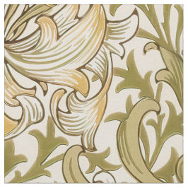 Tela Clásico Lirio Dorado William Morris