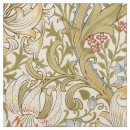 Tela Clásico Lirio Dorado William Morris