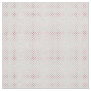 Tela Clásicos puntos de polka roja retro en crema