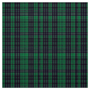 Tela Classic Green Checkered Polyester Poplin Fabric