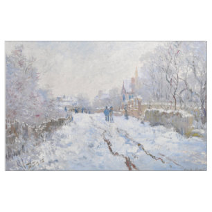 Tela Claude Monet - Escena de nieve en Argentina