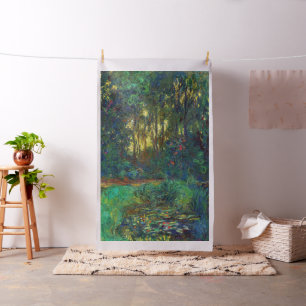 Tela Claude Monet - Esquina de un estanque con naves ac