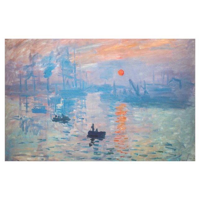 Tela Claude Monet - Impresión, amanecer (Yarda)