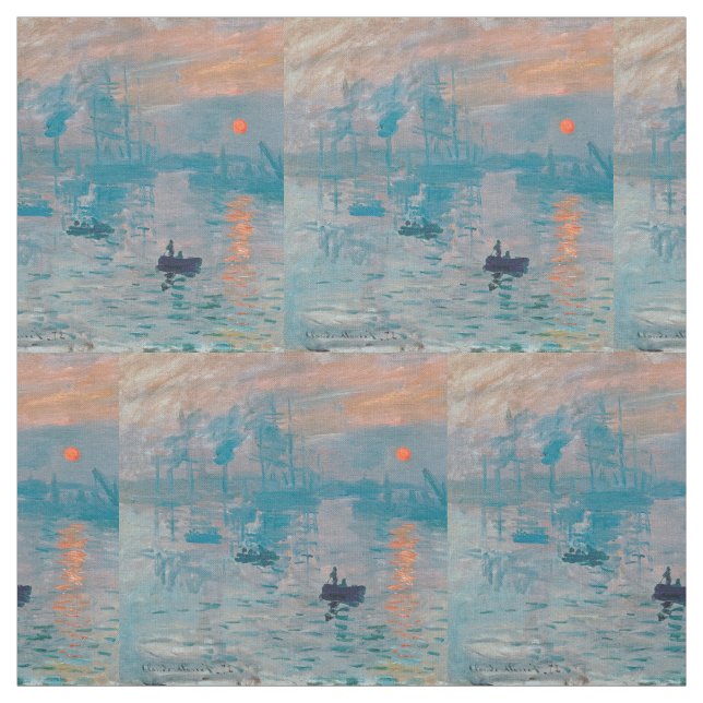 Tela Claude Monet Impresión Amanecer Francés (Retal)