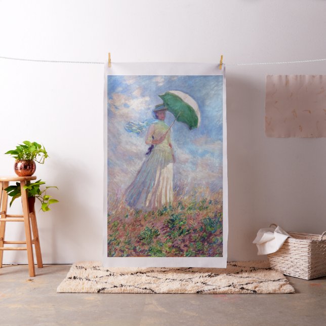 Tela Claude Monet - Mujer con Parasol a la derecha (In Situ)