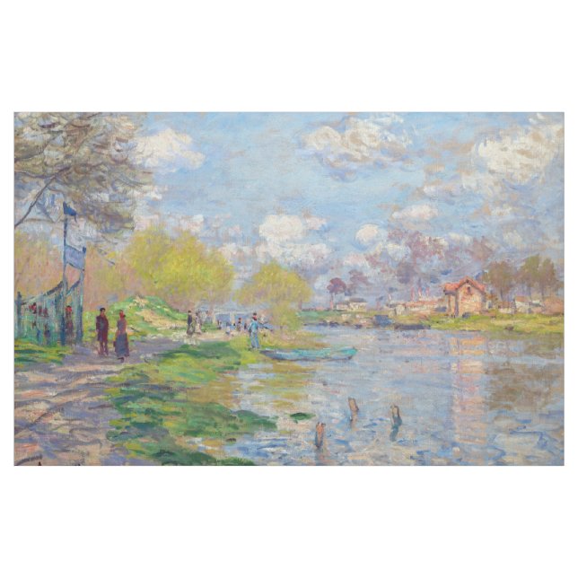 Tela Claude Monet - Primavera por el Sena (Yarda)
