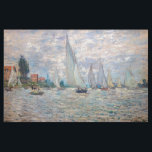 Tela Claude Monet - Regata de barcos en Argenteuil<br><div class="desc">Regata de barcos en Argenteuil / Regate un Argenteuil - Claude Monet,  Petróleo en lienzo,  1874</div>