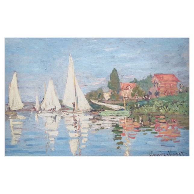 Tela Claude Monet - Regattas en Argenteuil (Yarda)