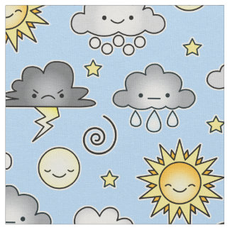 Tela Clima de nubes climáticas de Kawaii
