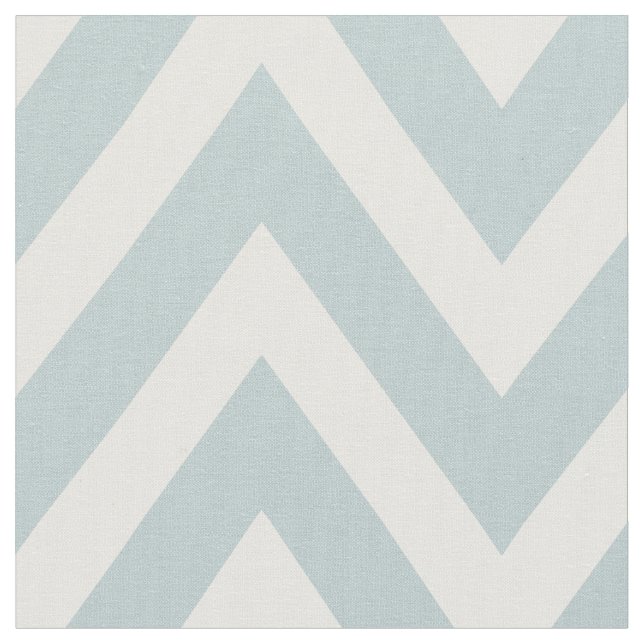 Tela Cloud Blue Modern Chevron a gran escala (De cerca)