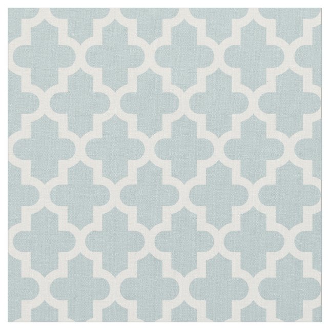 Tela Cloud Blue Moroccan Print (De cerca)