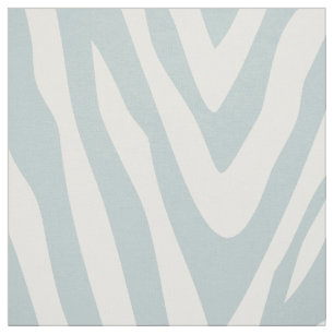 Tela Cloud Blue Zebra Print a gran escala