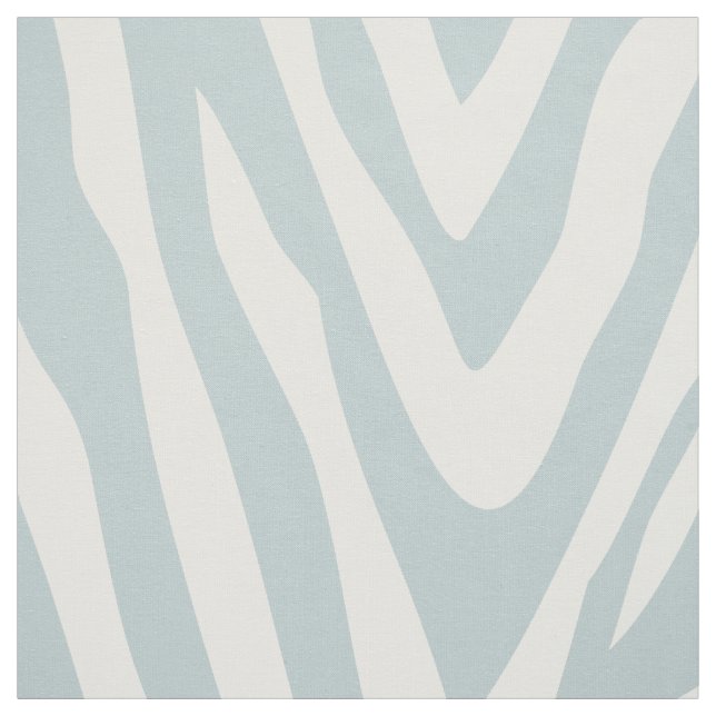 Tela Cloud Blue Zebra Print a gran escala (Retal)