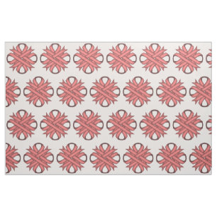 Tela Clover Ribbon rosa por Kenneth Yoncich