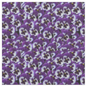 Tela Clusters de Pansias Blancas Moradas: Grace Armonio