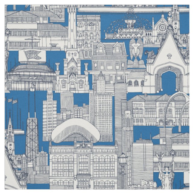Tela Cobalto azul turquesa de Chicago (Retal)