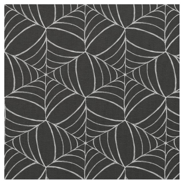 Tela Cobwebs Sobre Halloween Fun Negro Espantoso (De cerca)