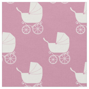Tela Cochecito de Bebé Vintage Rosa