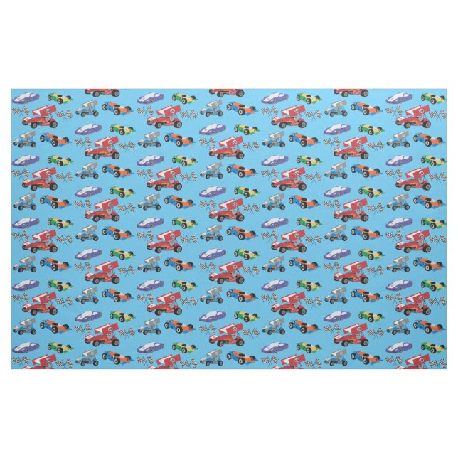 Tela Coches de carreras ("Cuarto gordo" (fat quarter))