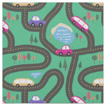 Coches rosados y púrpuras - mapa de camino de los