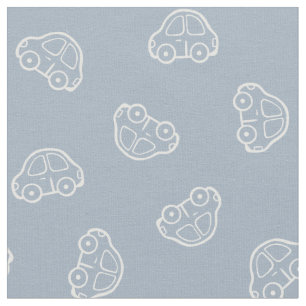 Tela Coches Vehículo Moderno Lindo Niño Azul Boho Simpl