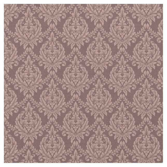 Tela Cocoa Damask (De cerca)