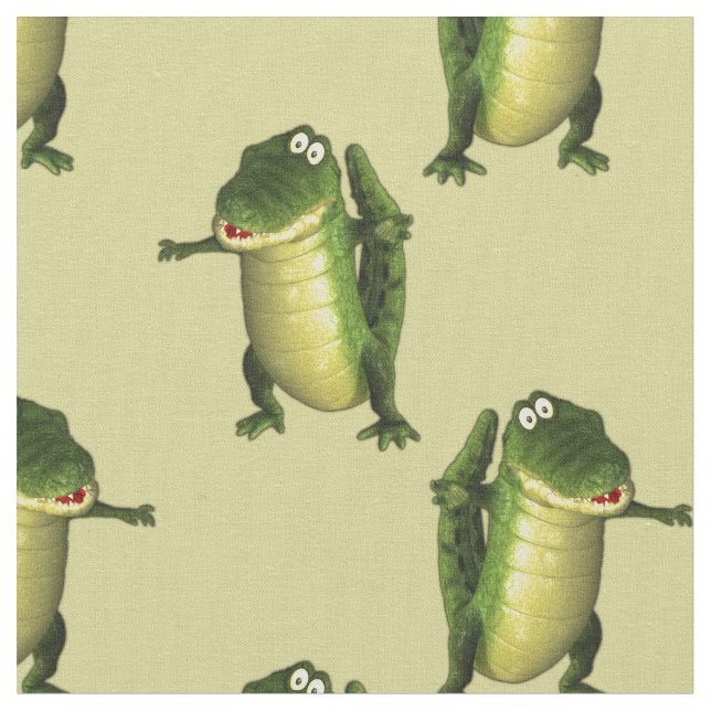 Tela Cocodrilos verdes (De cerca)