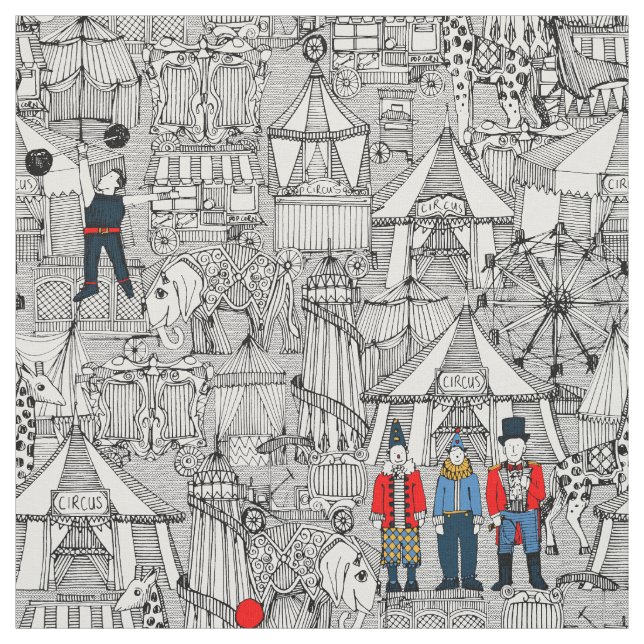 Tela col retro del bw del circo (Retal)