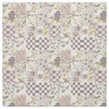 Colcha de retazos de lila vintage Cottagecore 